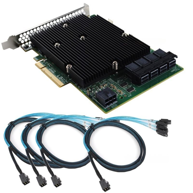 Lsi 9300 16I Hba It Mode - LSI SAS 9300-16I 12GB/S การ์ดอะแดปเตอร์ HBA