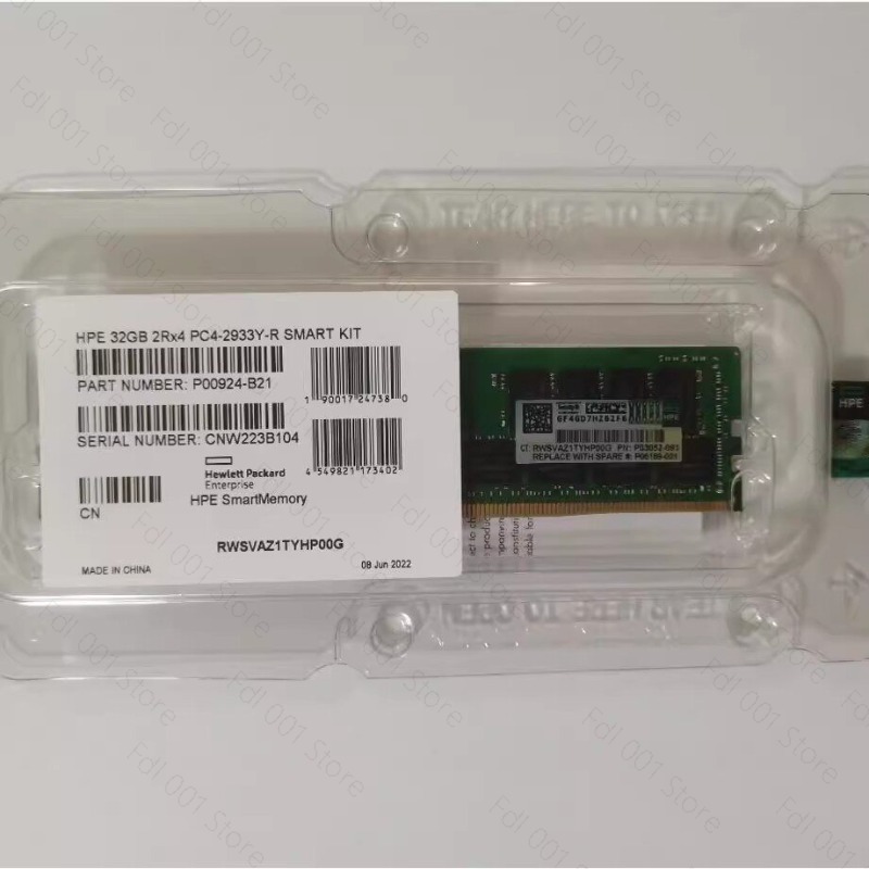 หน่วยความจำเซิร์ฟเวอร์ HPE 32G - 32Gb 2Rx4 Pc4 2933Y บทวิจารณ์และราคา