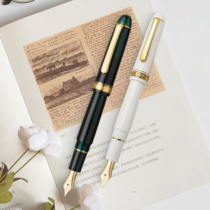 ปากกาหมึกซึมทองคำขาวดั้งเดิม # - Platinum 8380 บทวิจารณ์และราคา