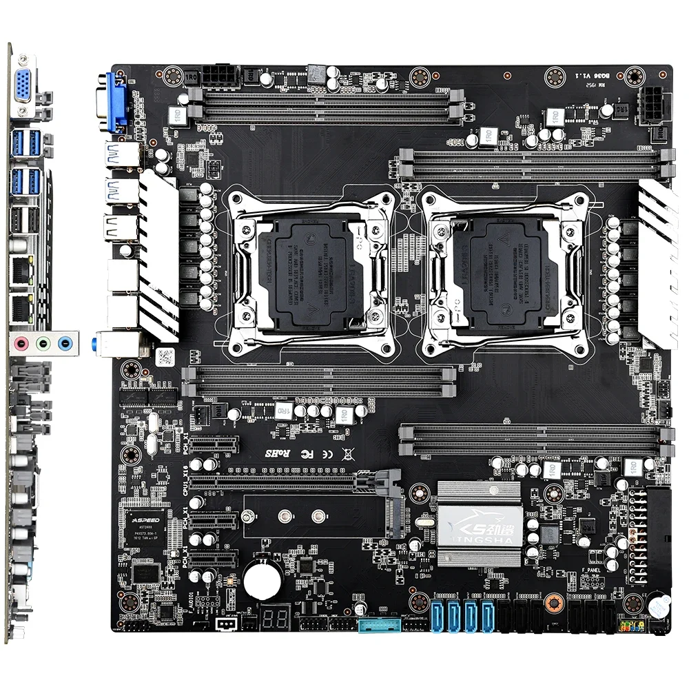 X99 Dual เมนบอร์ดชุด 2 * E5 26 - E5 2699 V4 บทวิจารณ์และราคา